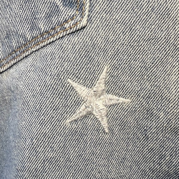 VELVET Heart denim Yelena Classic Fit Star button up Skirt vintage! - Picture 7 of 15